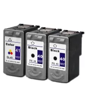 Canon PG-40 PG40 Black + CL-41 CL41 TriColor